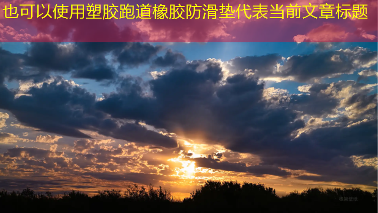 塑胶跑道橡胶防滑垫