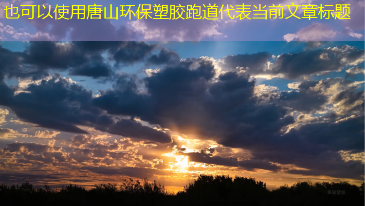 唐山环保塑胶跑道